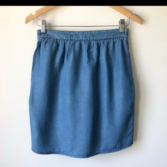 2 for 30$ ☀️ Zara Trafaluc Lyocell Blue Chambray - Picture 2 of 4